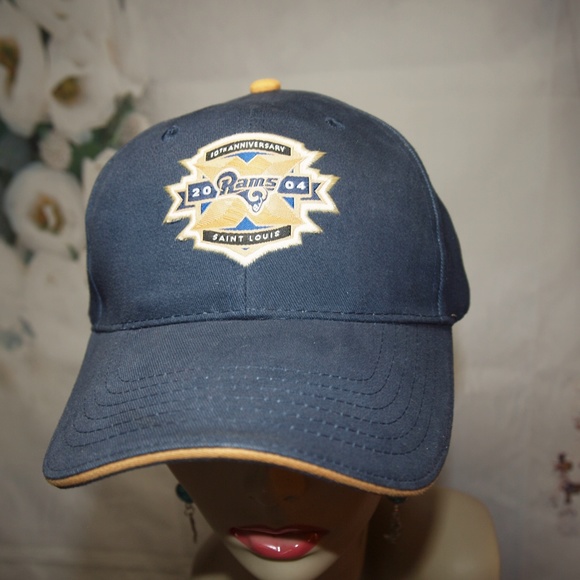 2004 Saint Louis Rams Hat 10th Anniversary NFL Edward Jones Dome Baseball Cap - Picture 6 of 6